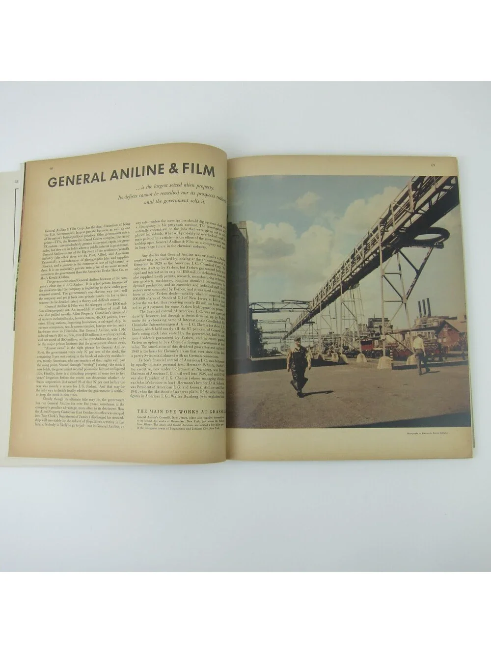 Vintage FORTUNE Magazine August 1947 Housing Italy General Aniline Charlie Taft